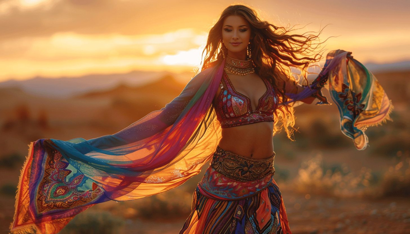 Autres - Découverte de la ceinture et du foulard en danse orientale, accessoires essentiels pour une performance réussie