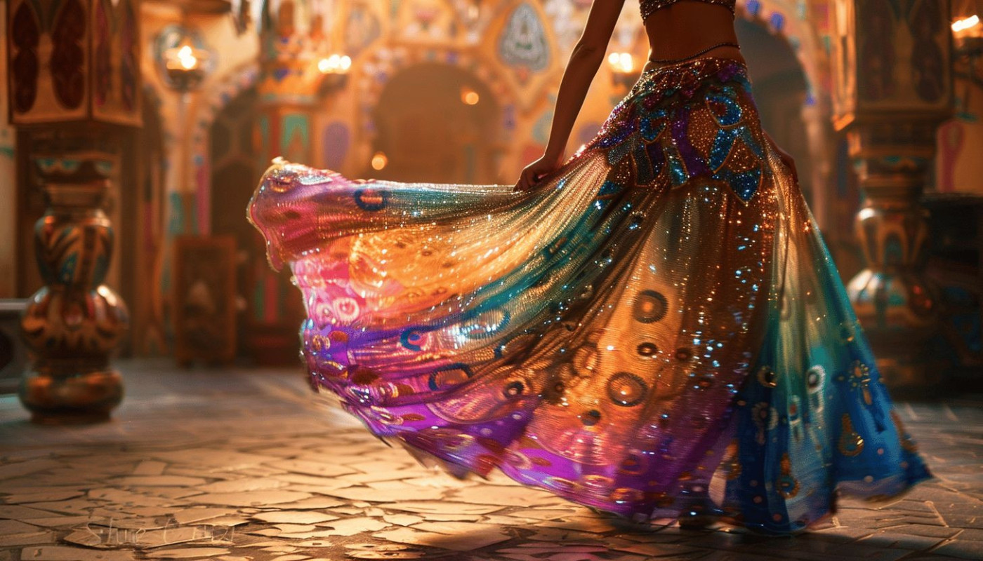 La jupe dans la danse orientale : un accessoire indispensable pour une danse envoûtante